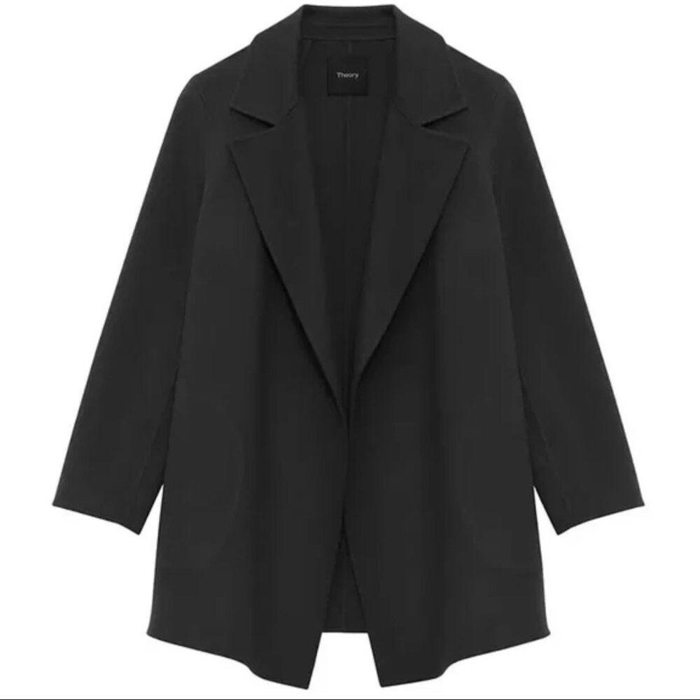 Theory Cairene wool/cashmere jacket, medium, black